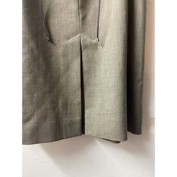 Jones New York  Skirt Womens Size 10 Wool Blend Front Pleat Belt Classic Pencil - Picture 3 of 4